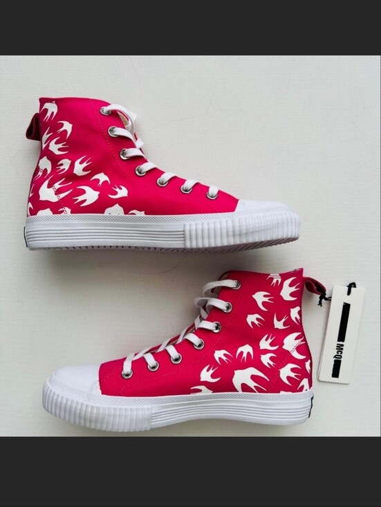 Alexander McQueen Shoes - Alexander McQueen Nwt Pink High Tops Size 8